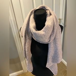 Gorgeous light pink and light great colored scarf